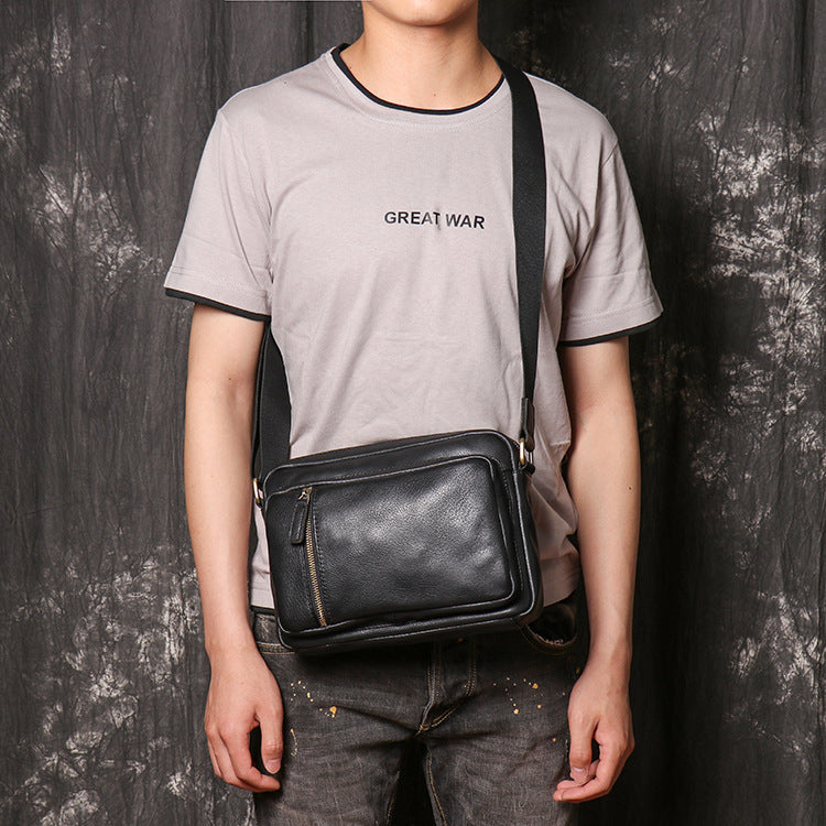 Bolso de hombro de piel de vaca 