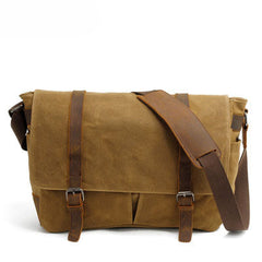 Wasserdichte Messenger-/Schultertasche aus Vintage-Canvas 