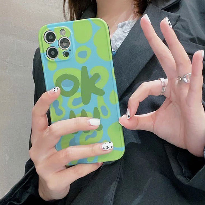 Ok Green iPhone Case