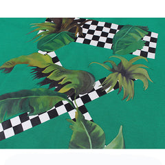 Palm Leaf Checker Sweatshirt