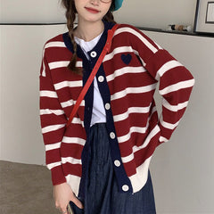 Paris Striped Cardigan