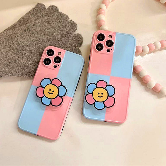 Funda para iPhone con margaritas pastel