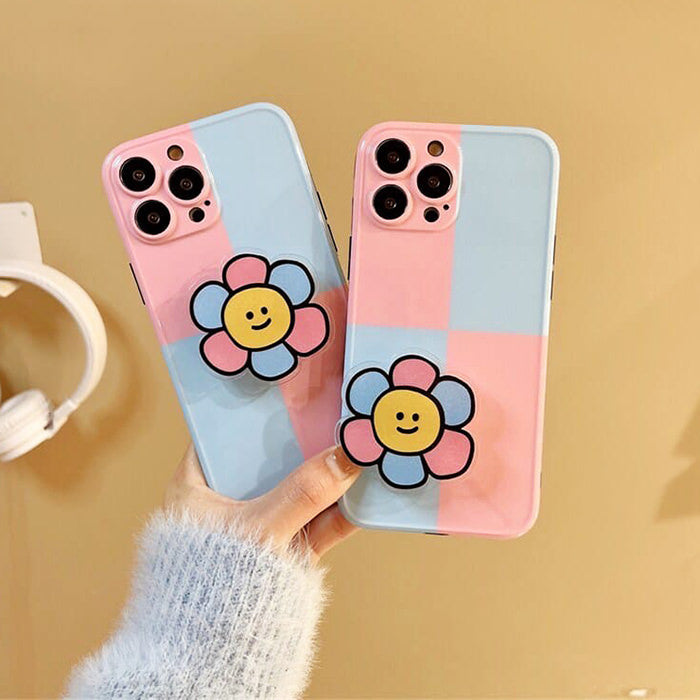 Funda para iPhone con margaritas pastel