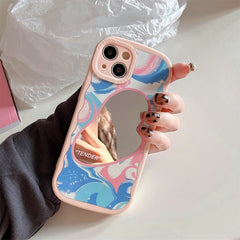 Funda para iPhone con pintura pastel