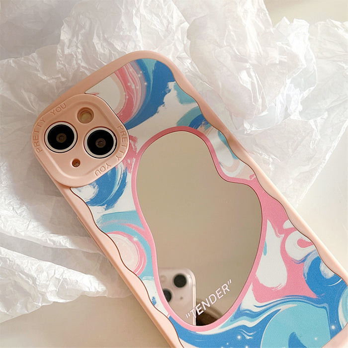 Funda para iPhone con pintura pastel