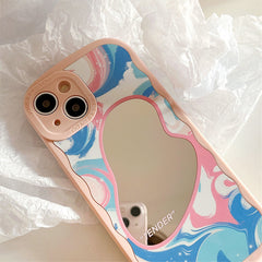 Funda para iPhone con pintura pastel