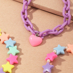 Pulsera de estrella pastel