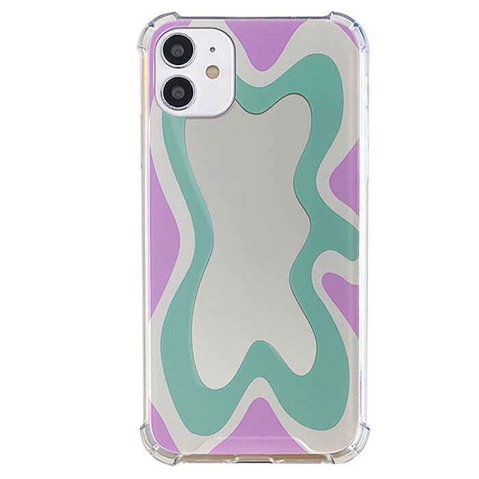 Funda para iPhone con ondas pastel 