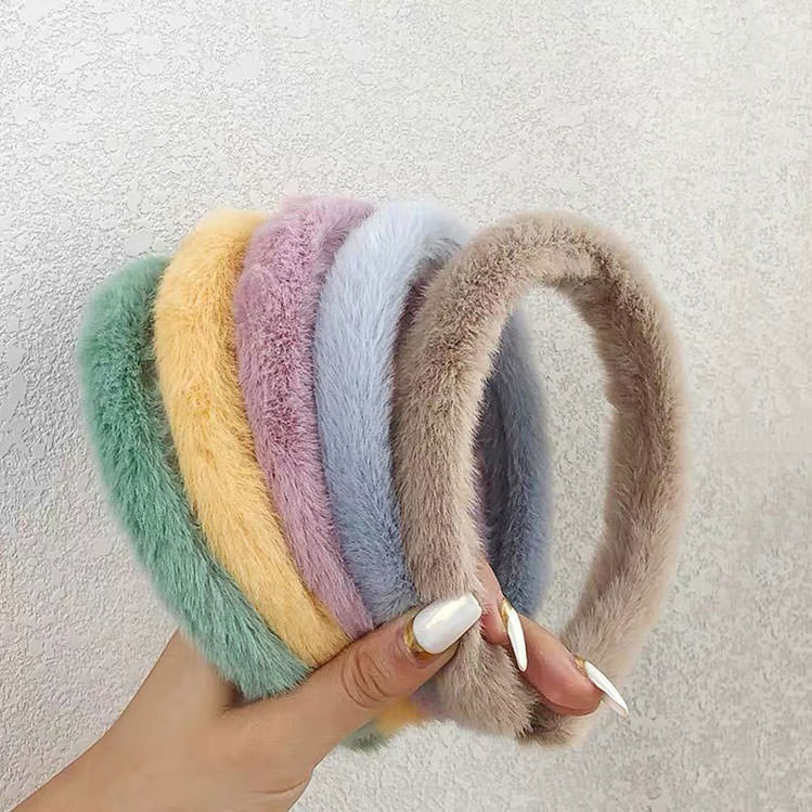 Pastel Aesthetic Fluffy Headband