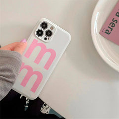 Funda para iPhone con diseño de pop socket de perla