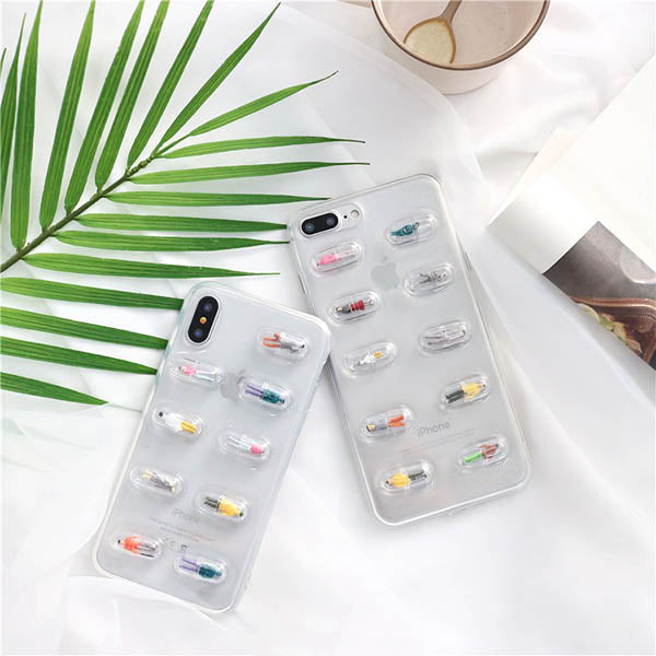 Funda de iPhone con pastillas personalizadas