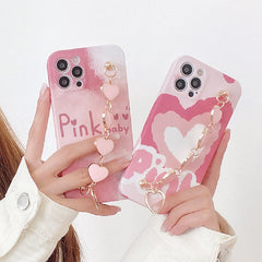 Funda para iPhone con diseño de bebé rosa