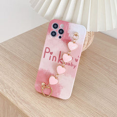 Funda para iPhone con diseño de bebé rosa