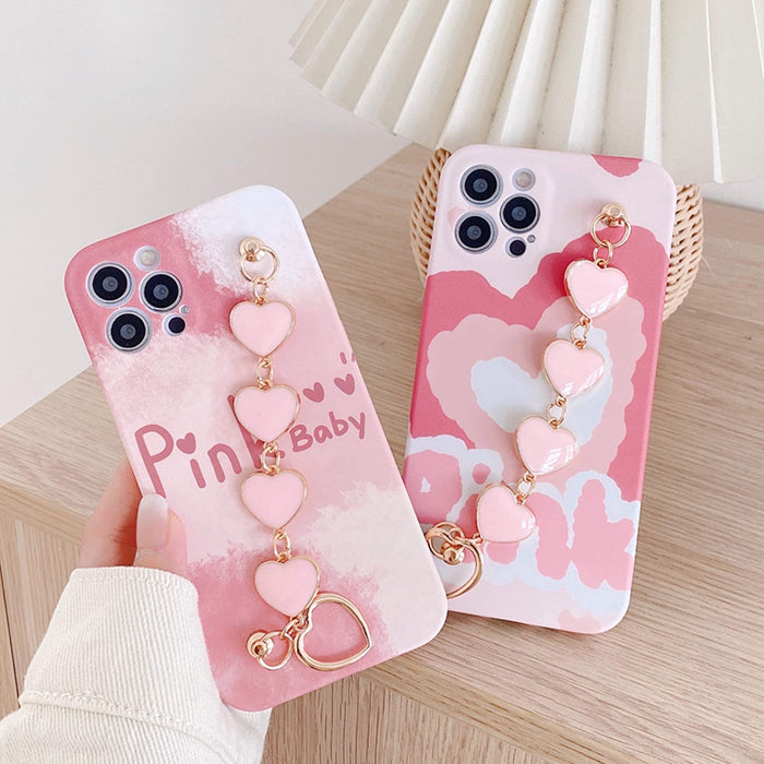 Funda para iPhone con diseño de bebé rosa