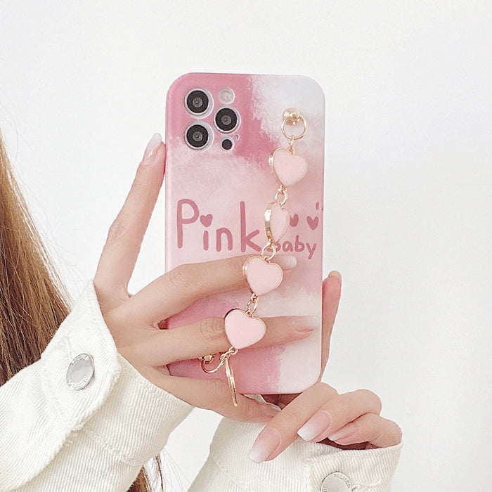 Funda para iPhone con diseño de bebé rosa