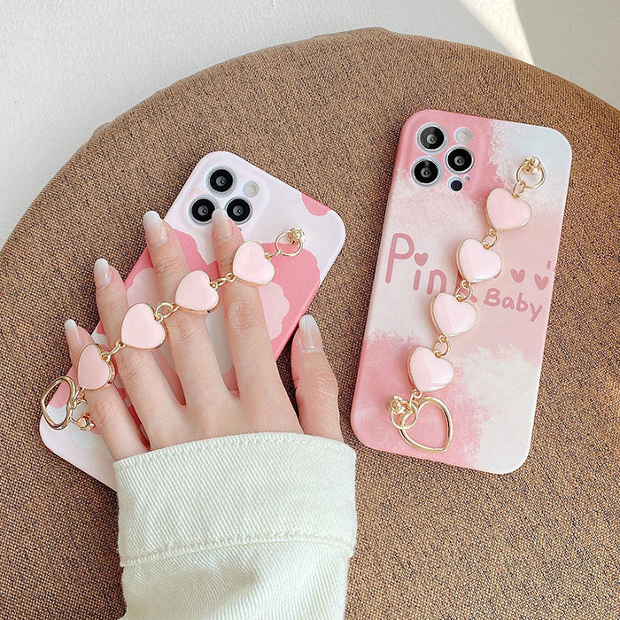 Funda para iPhone con diseño de bebé rosa