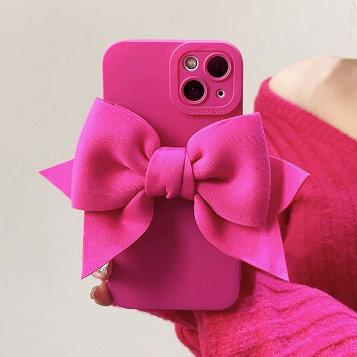 Funda para iPhone con lazo rosa