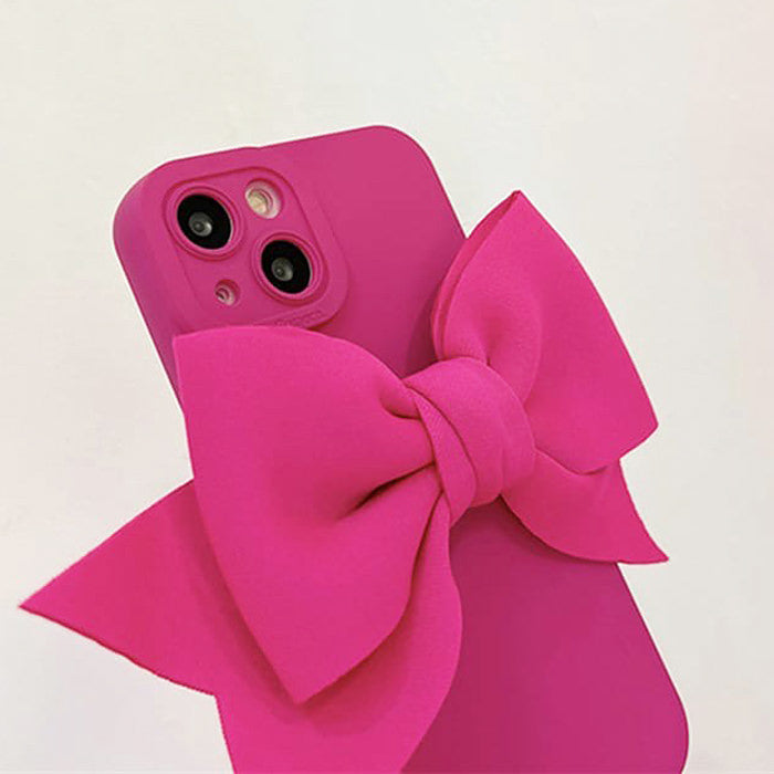 Funda para iPhone con lazo rosa