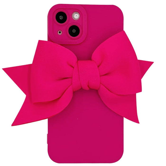 Funda para iPhone con lazo rosa