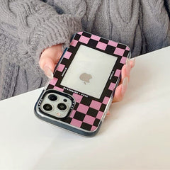 Pink Checkerboard iPhone Case