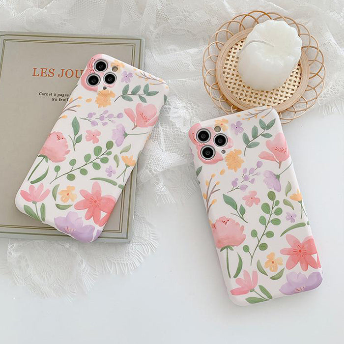 Funda para iPhone con flores rosas