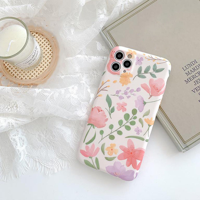 Funda para iPhone con flores rosas