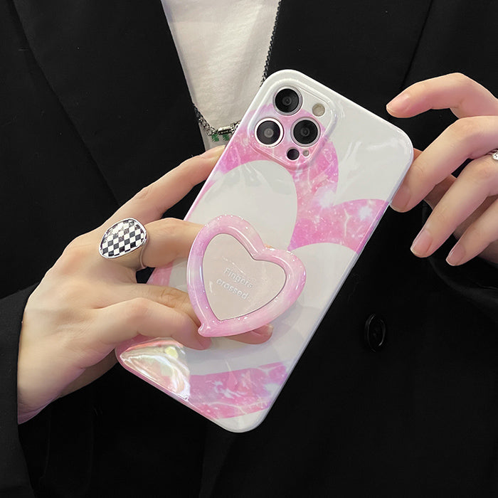 Pink Heart iPhone Case