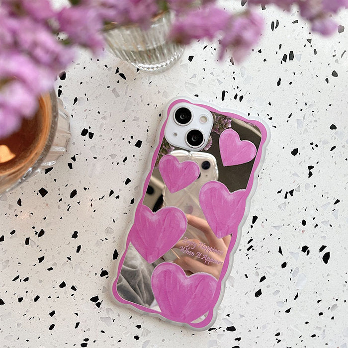 Pink Hearts iPhone Case