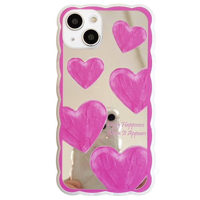 Pink Hearts iPhone Case