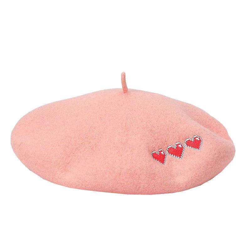 Pixel Hearts Beret