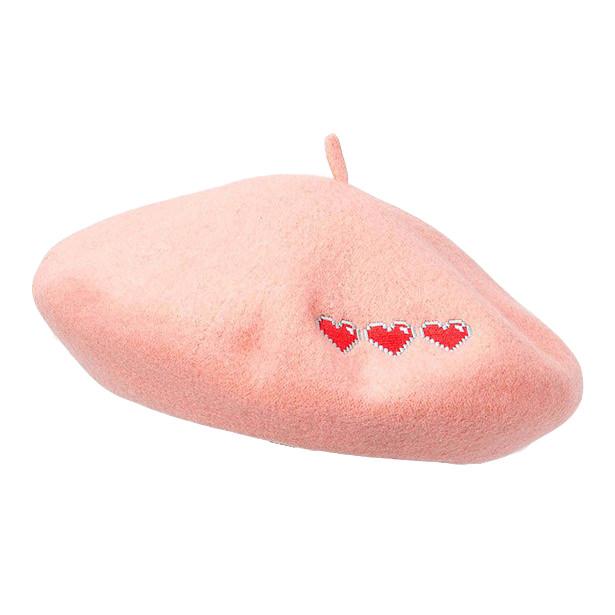 Pixel Hearts Beret