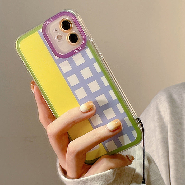 Funda para iPhone con estampado de cuadros