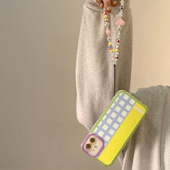 Funda para iPhone con estampado de cuadros