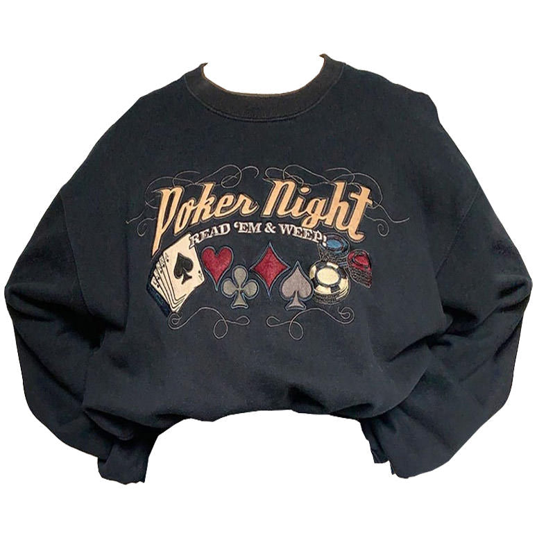 Sudadera bordada Poker Night