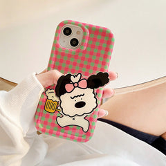 Funda para iPhone con diseño de caniche