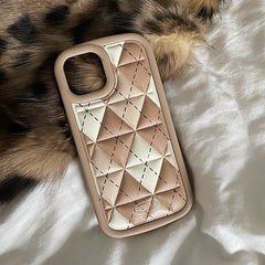 Preppy Aesthetic Argyle iPhone Case