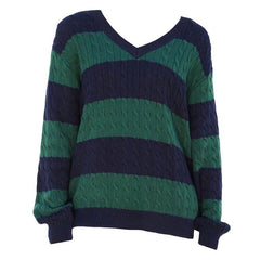 Preppy Girl Gestreifter Pullover