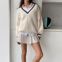 Jersey de punto preppy