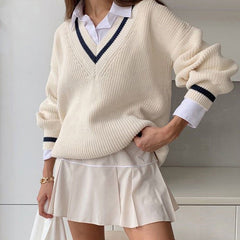 Jersey de punto preppy