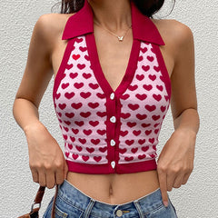 Top con cuello rompecorazones profesional