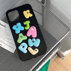 Funda para iPhone con alfabeto hinchado