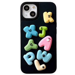 Funda para iPhone con alfabeto hinchado