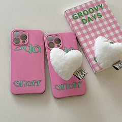 Funda para iPhone con corazón hinchado