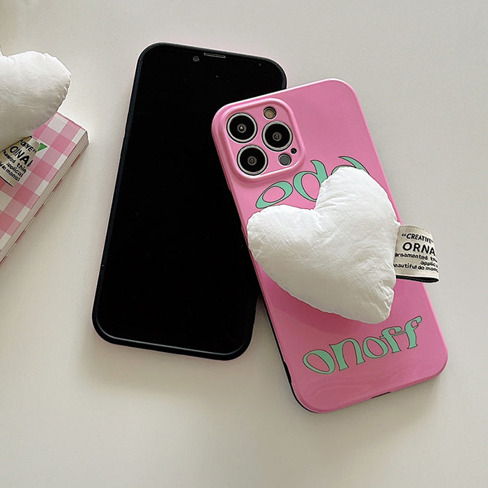 Funda para iPhone con corazón hinchado