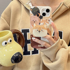 Funda para iPhone con cachorros