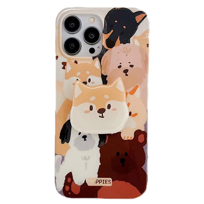 Funda para iPhone con cachorros