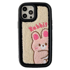 Funda para iPhone con bordado de conejo