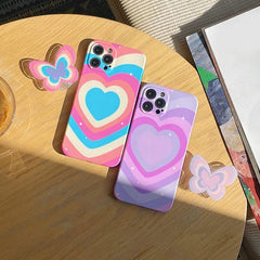 Funda para iPhone con mariposa arcoíris