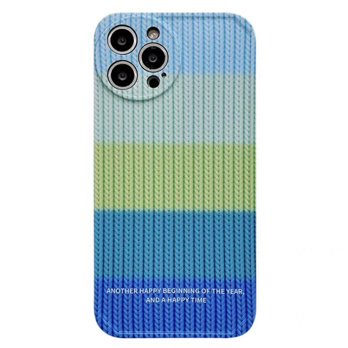 Rainbow Crochet iPhone Case