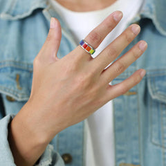 Rainbow Spinner Ring